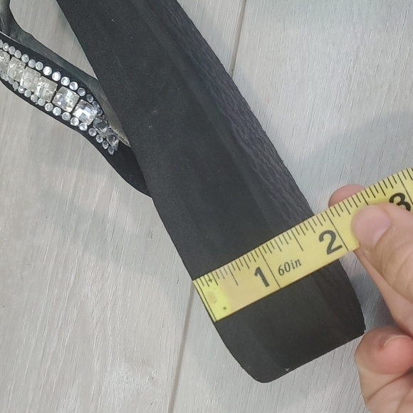 Skechers Womens Vinyasa Y2K Platform Rhinestone Sandals shoes sz 7 - Picture 11 of 11